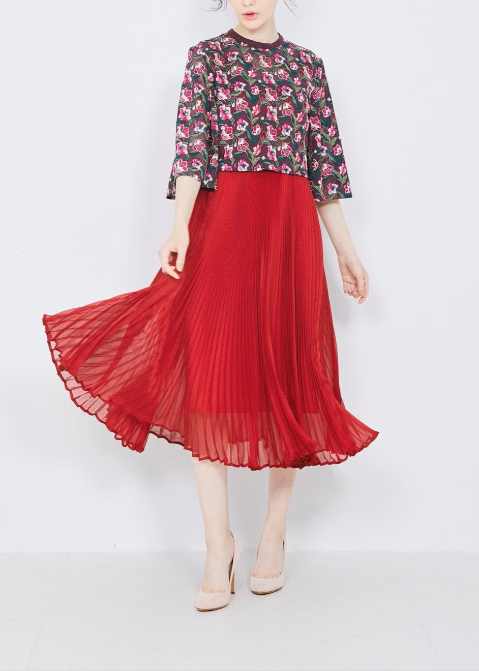 レイヤードスタイルワンピース