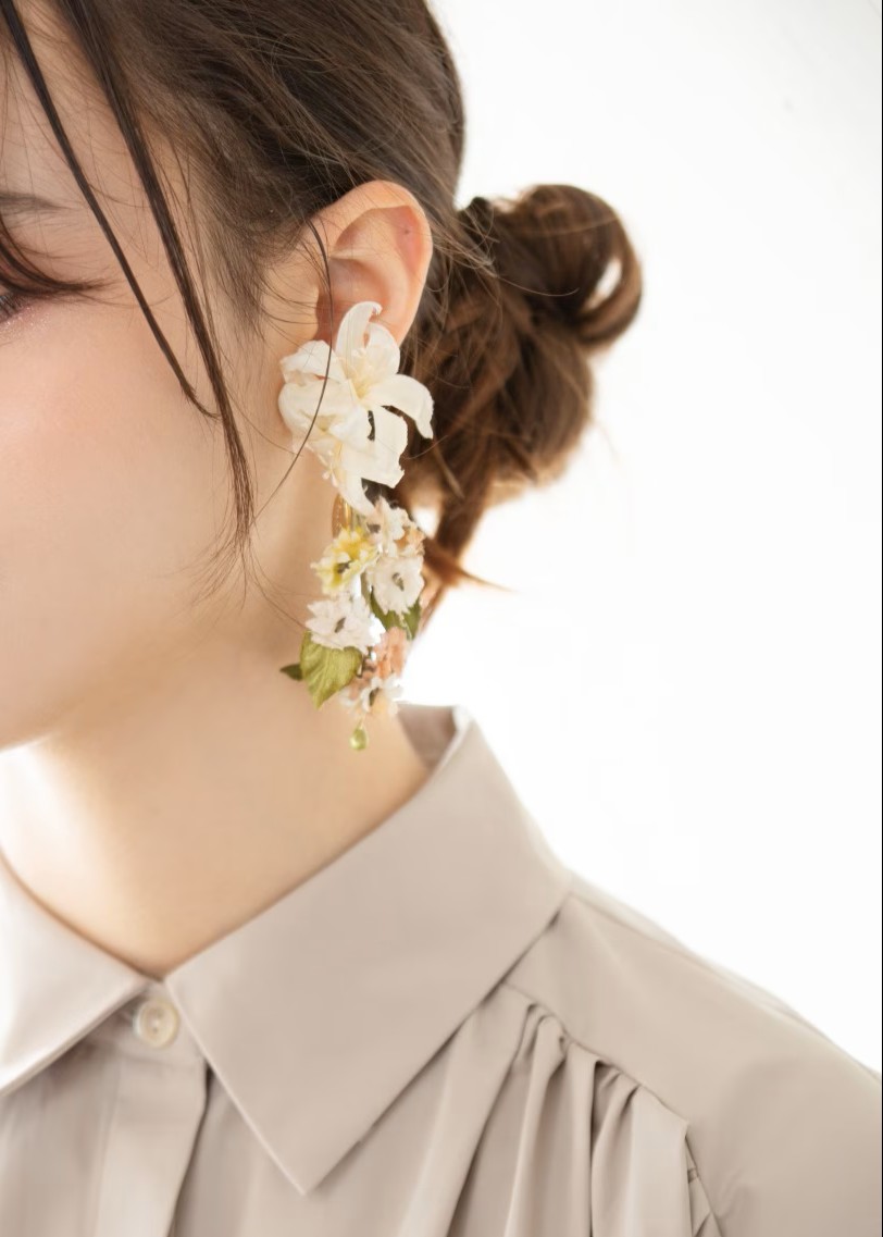 Lilyブーケピアス（2way）