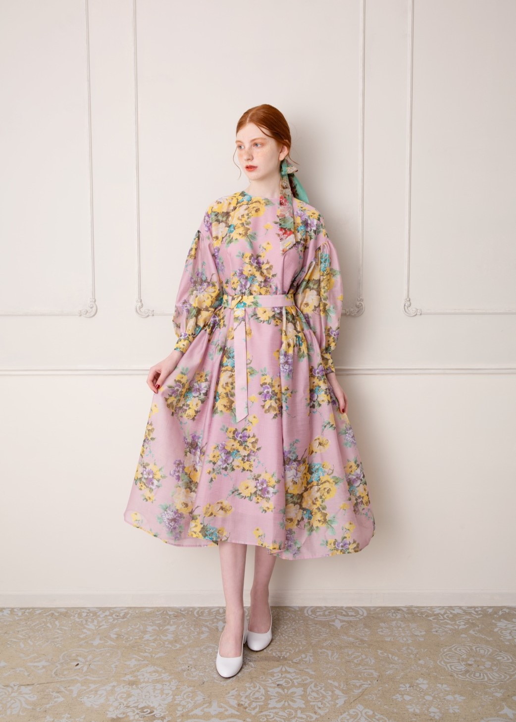 Vintage Bouquet ボリュームテントワンピース