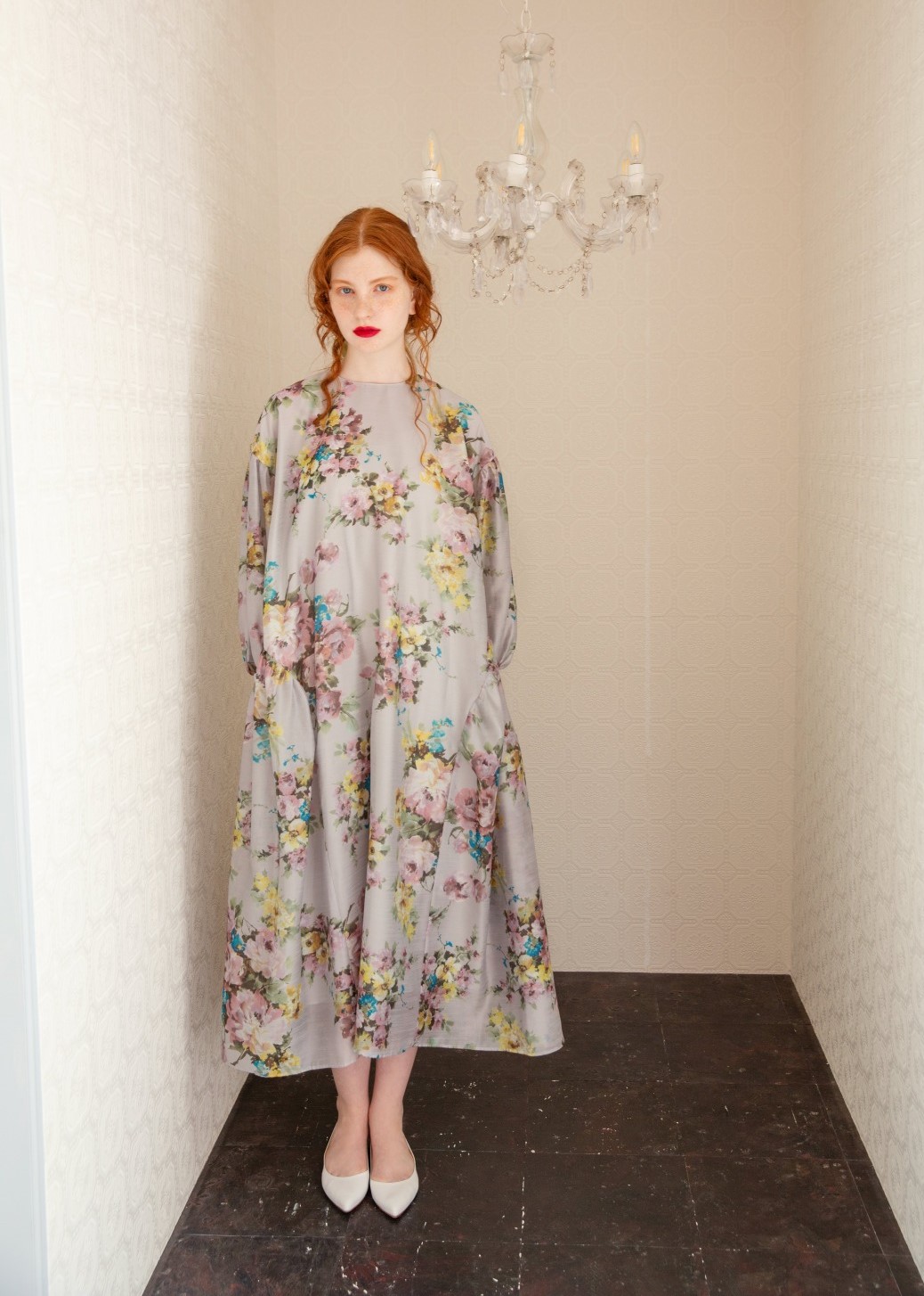 Vintage Bouquet ボリュームテントワンピース