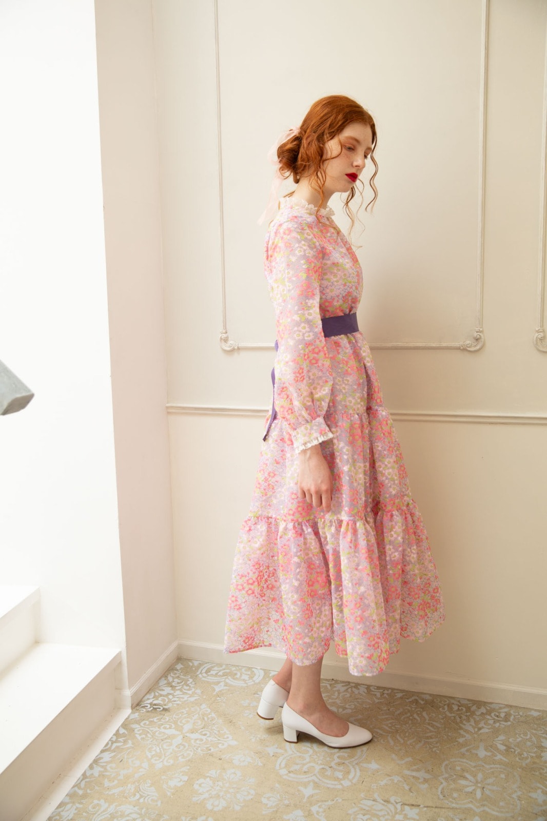 SAKURAティアードロングワンピース