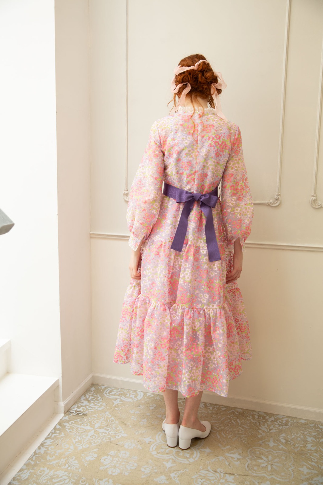 SAKURAティアードロングワンピース