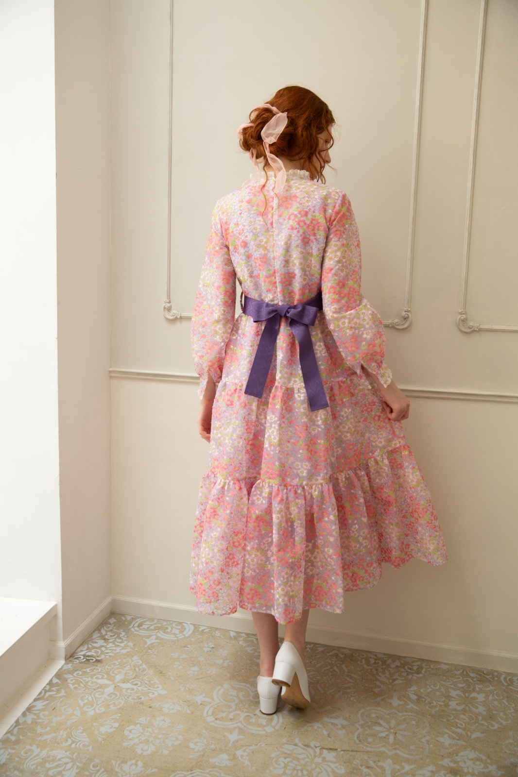 SAKURAティアードロングワンピース