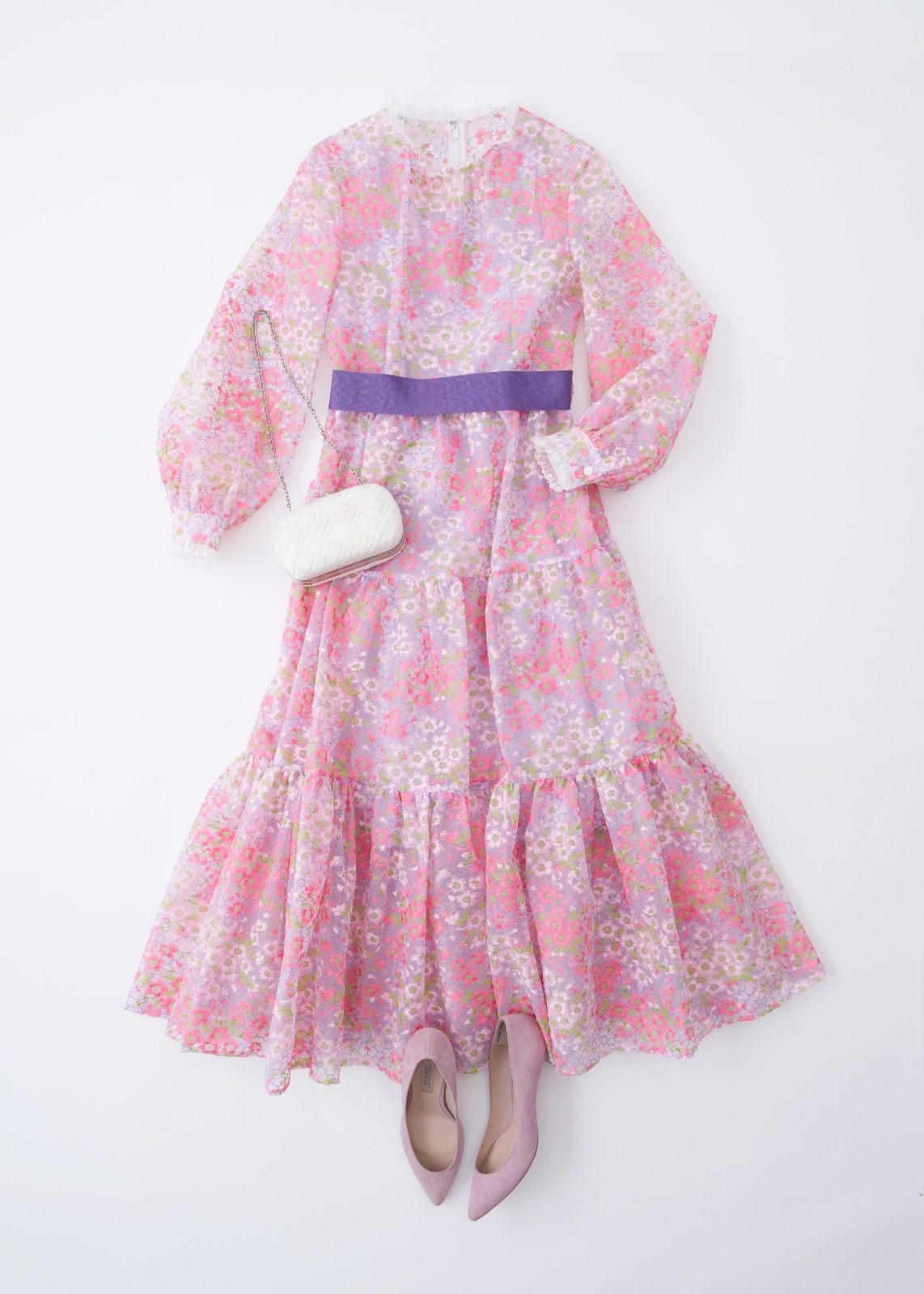 SAKURAティアードロングワンピース