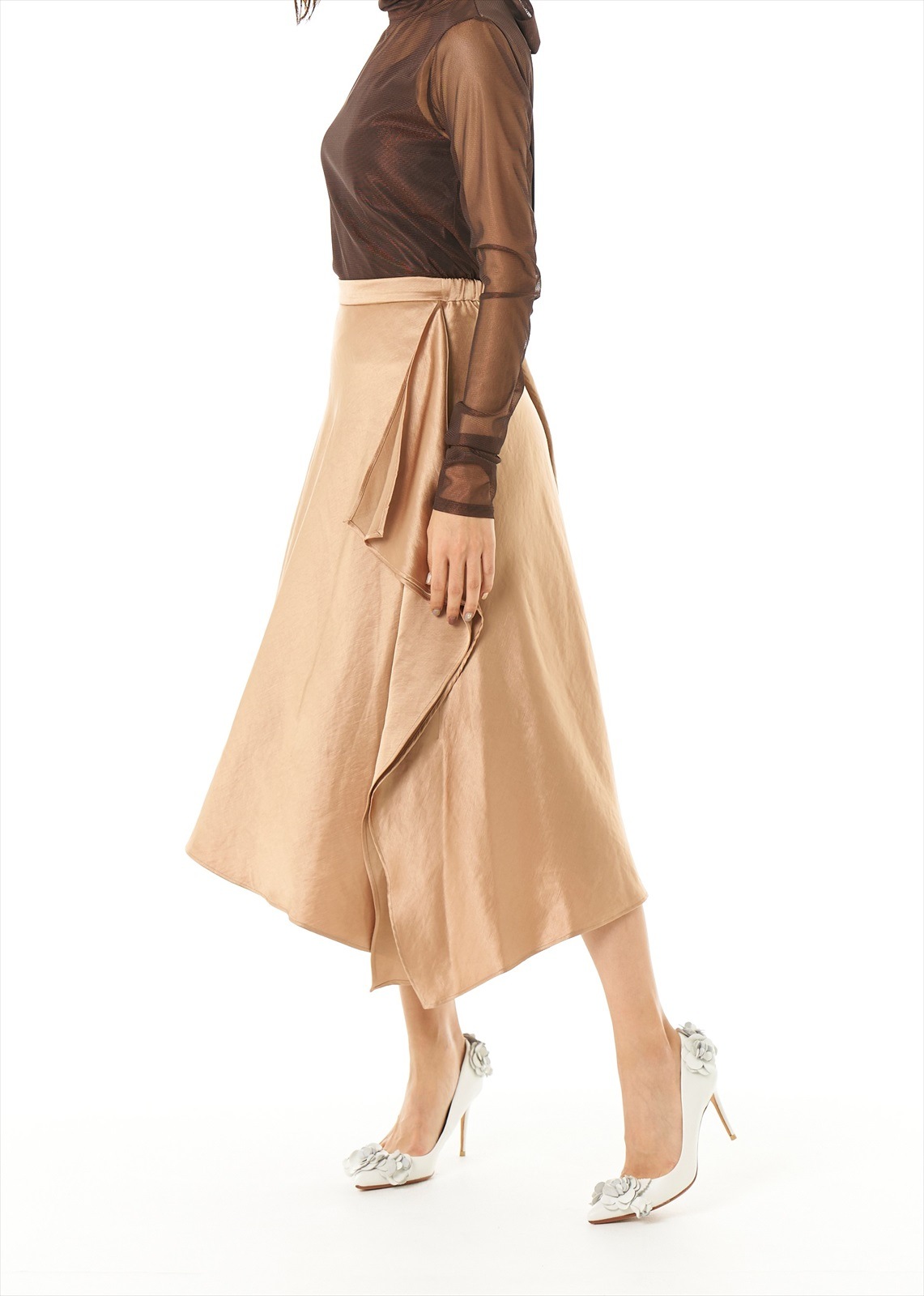 スクエアフォルドスカート