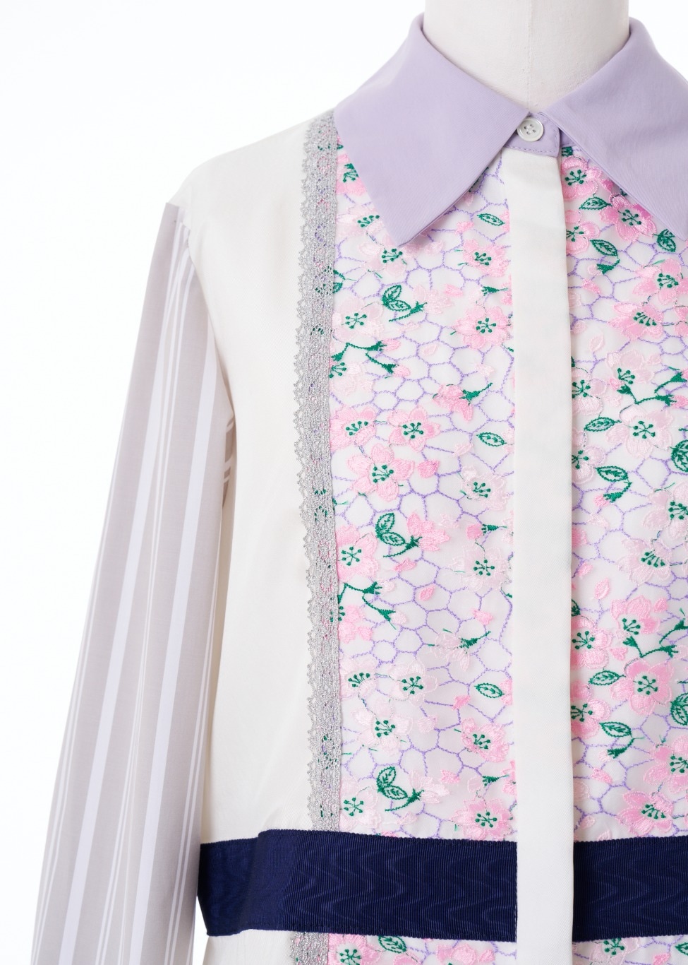 SAKURAパッチワークエンブロイダリーワンピース