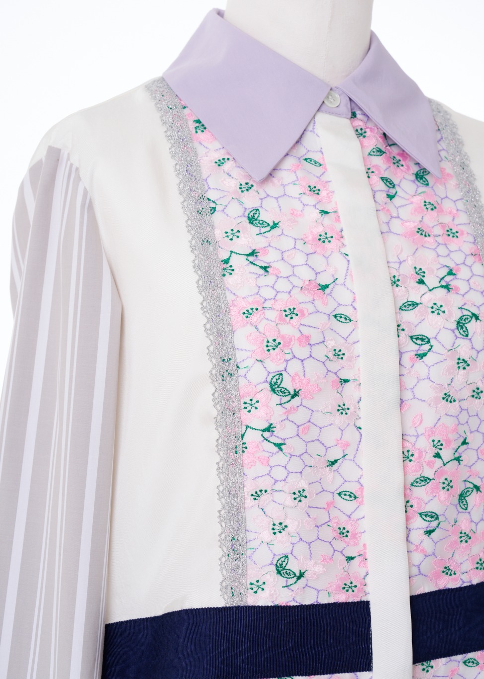 SAKURAパッチワークエンブロイダリーワンピース