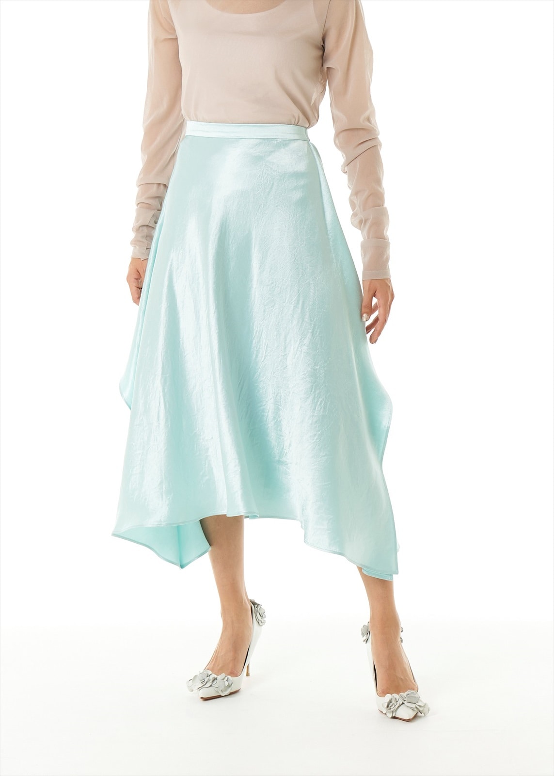 スクエアフォルドスカート