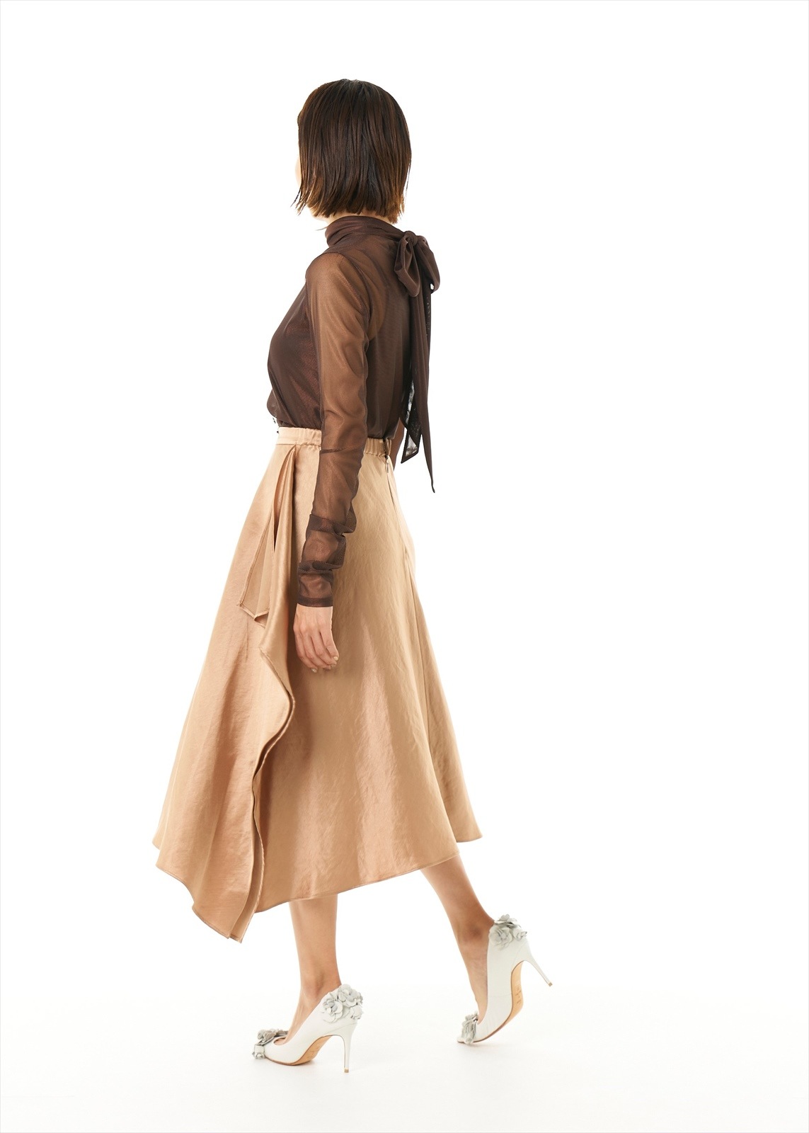 スクエアフォルドスカート