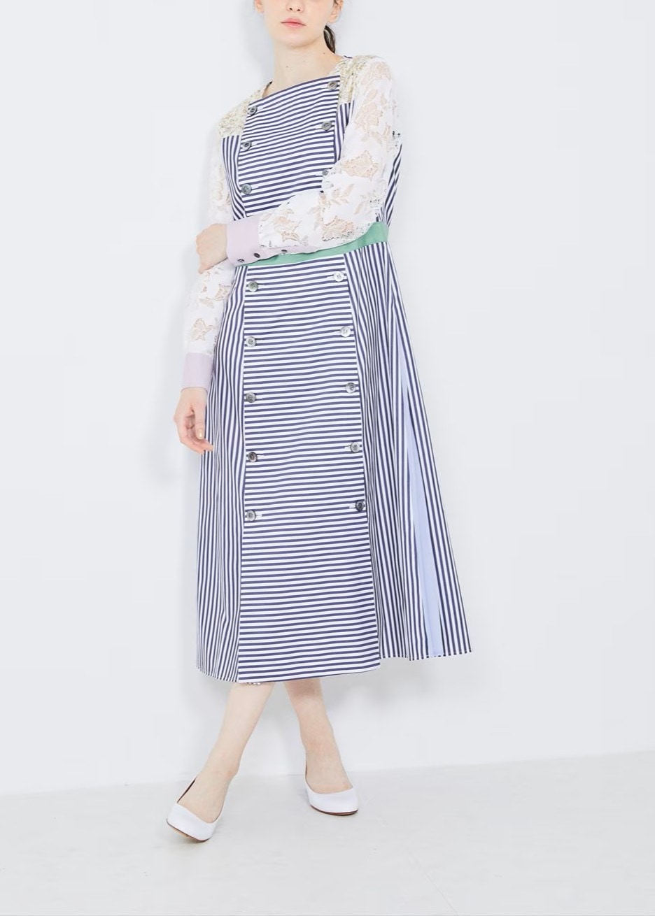 ダブルプリーツワンピース