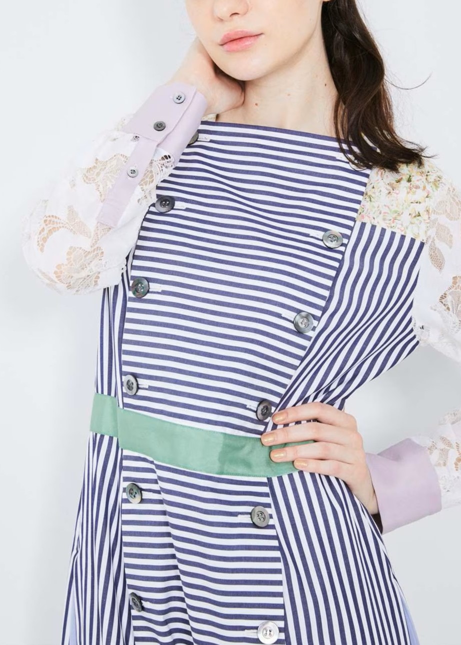 ダブルプリーツワンピース