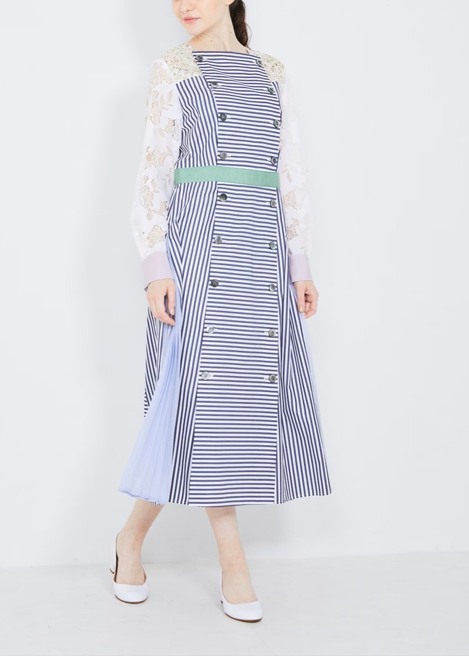 ダブルプリーツワンピース