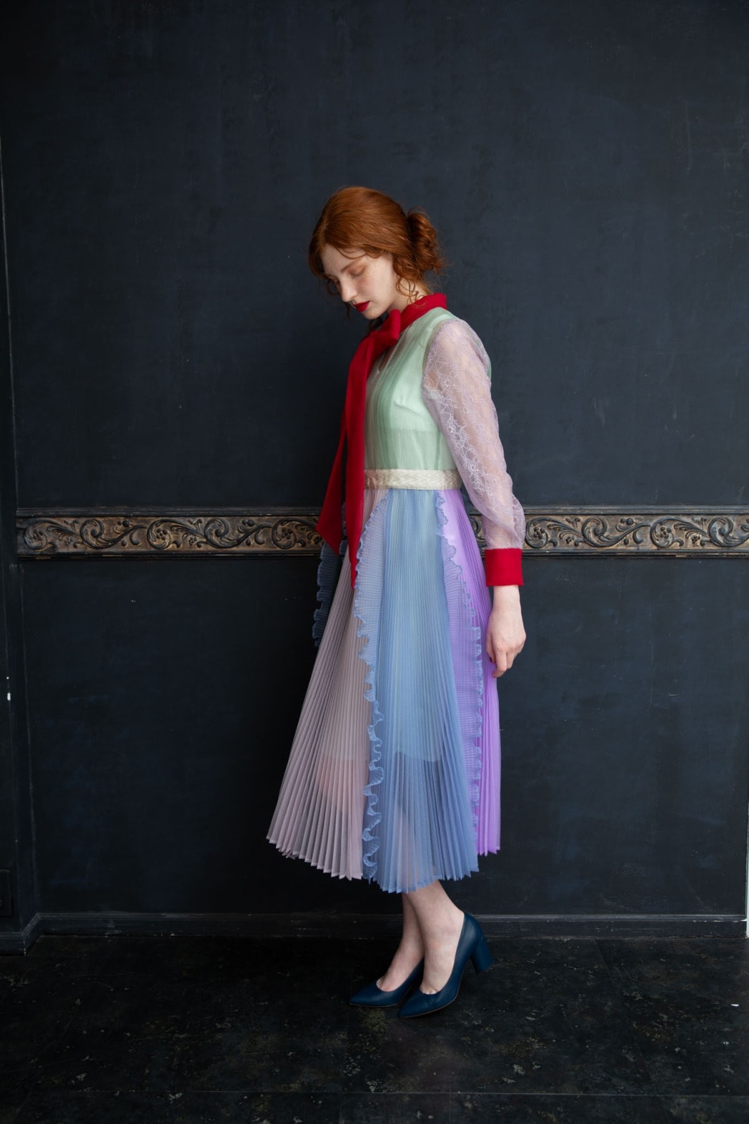 マルチミックスリボンワンピース