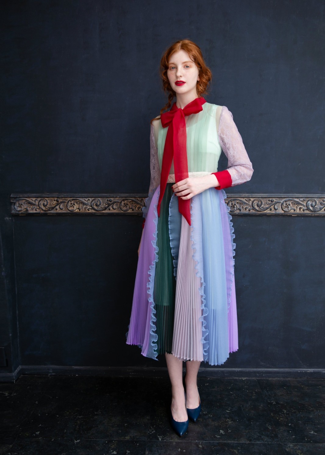 マルチミックスリボンワンピース