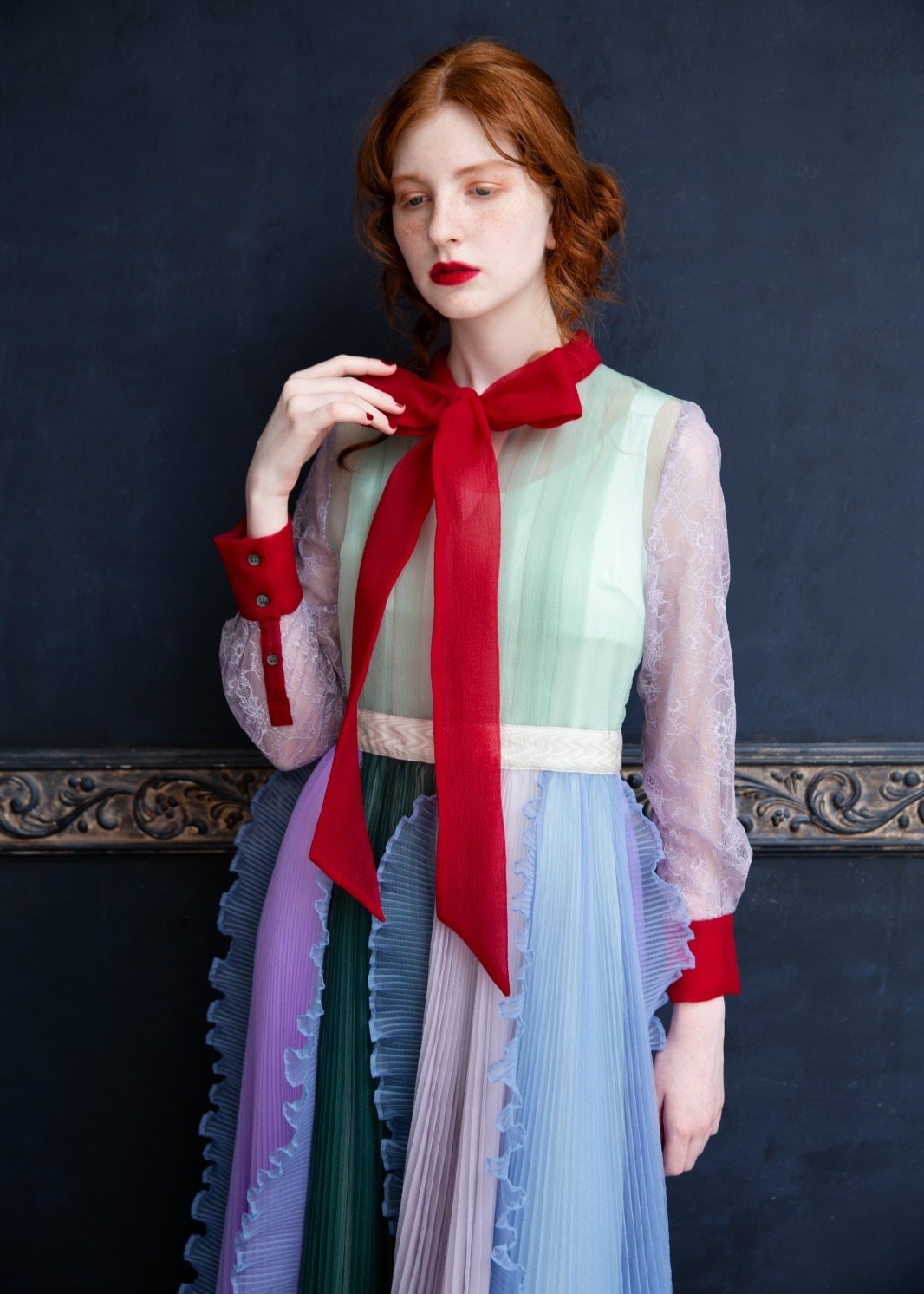 マルチミックスリボンワンピース