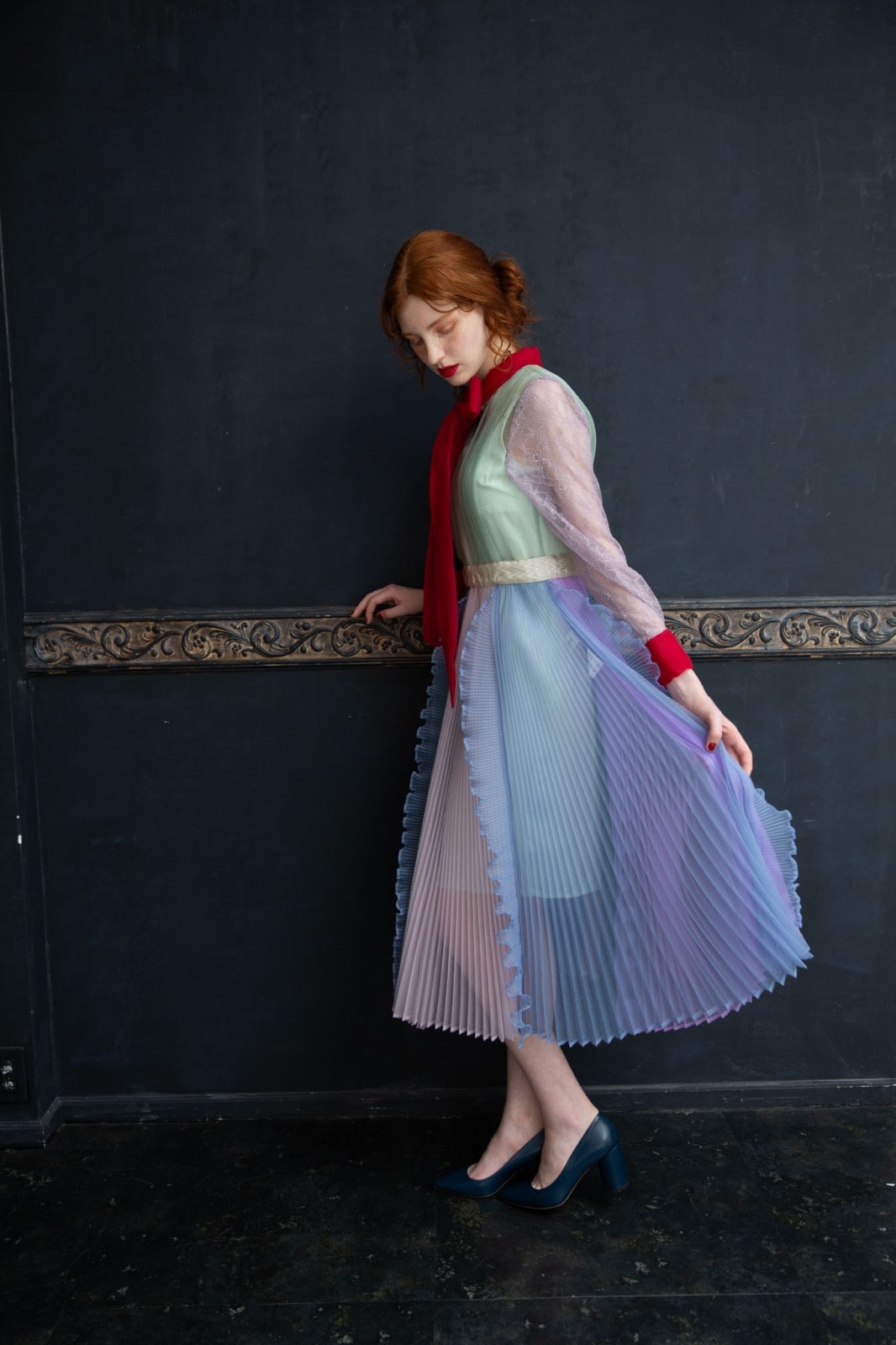 マルチミックスリボンワンピース