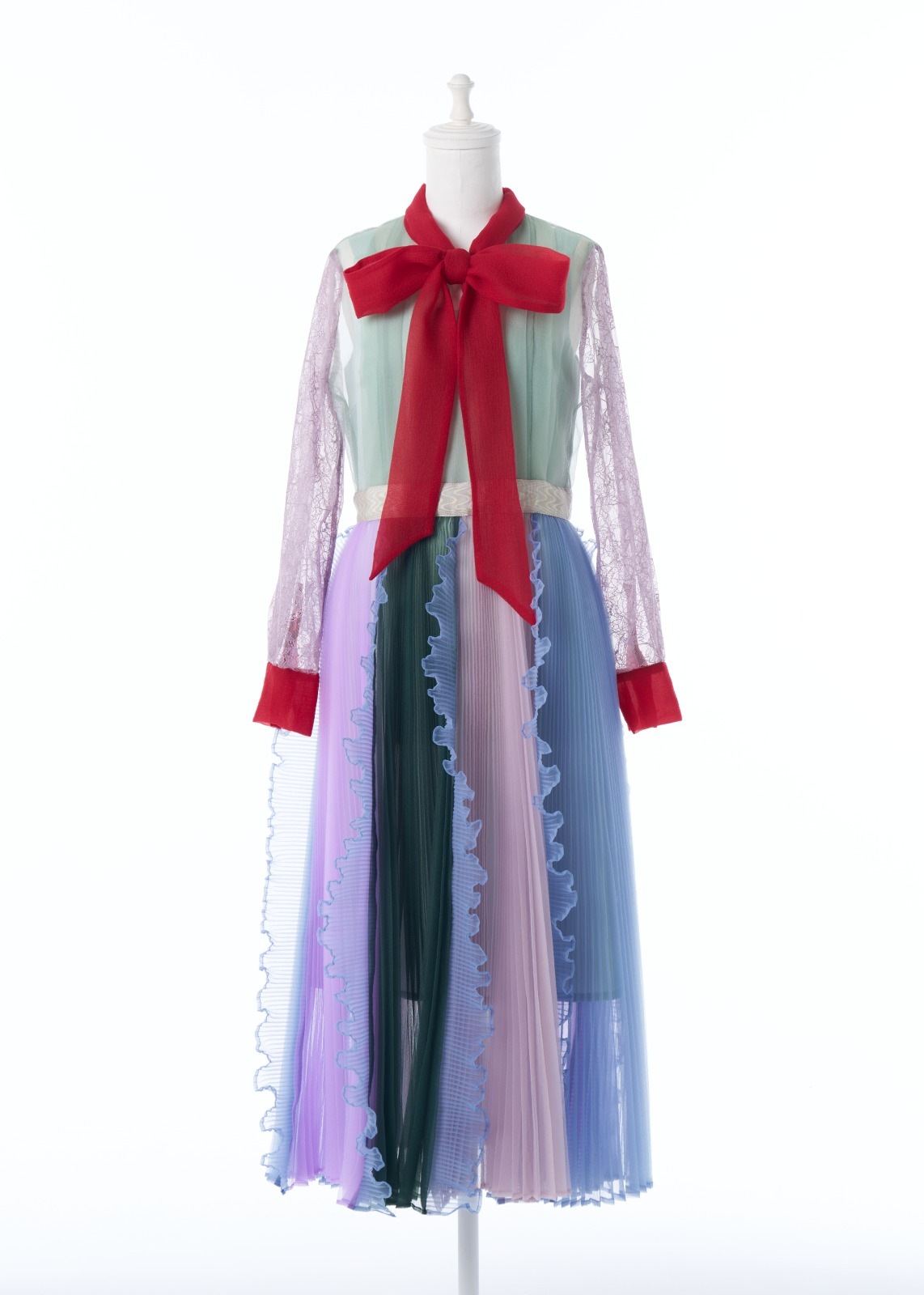 マルチミックスリボンワンピース