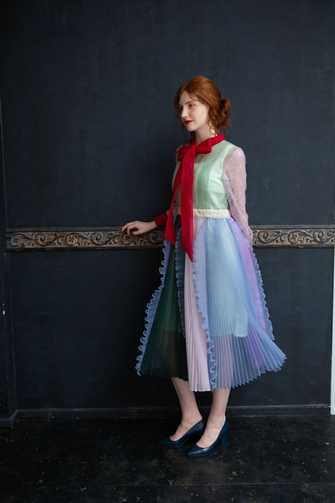 マルチミックスリボンワンピース