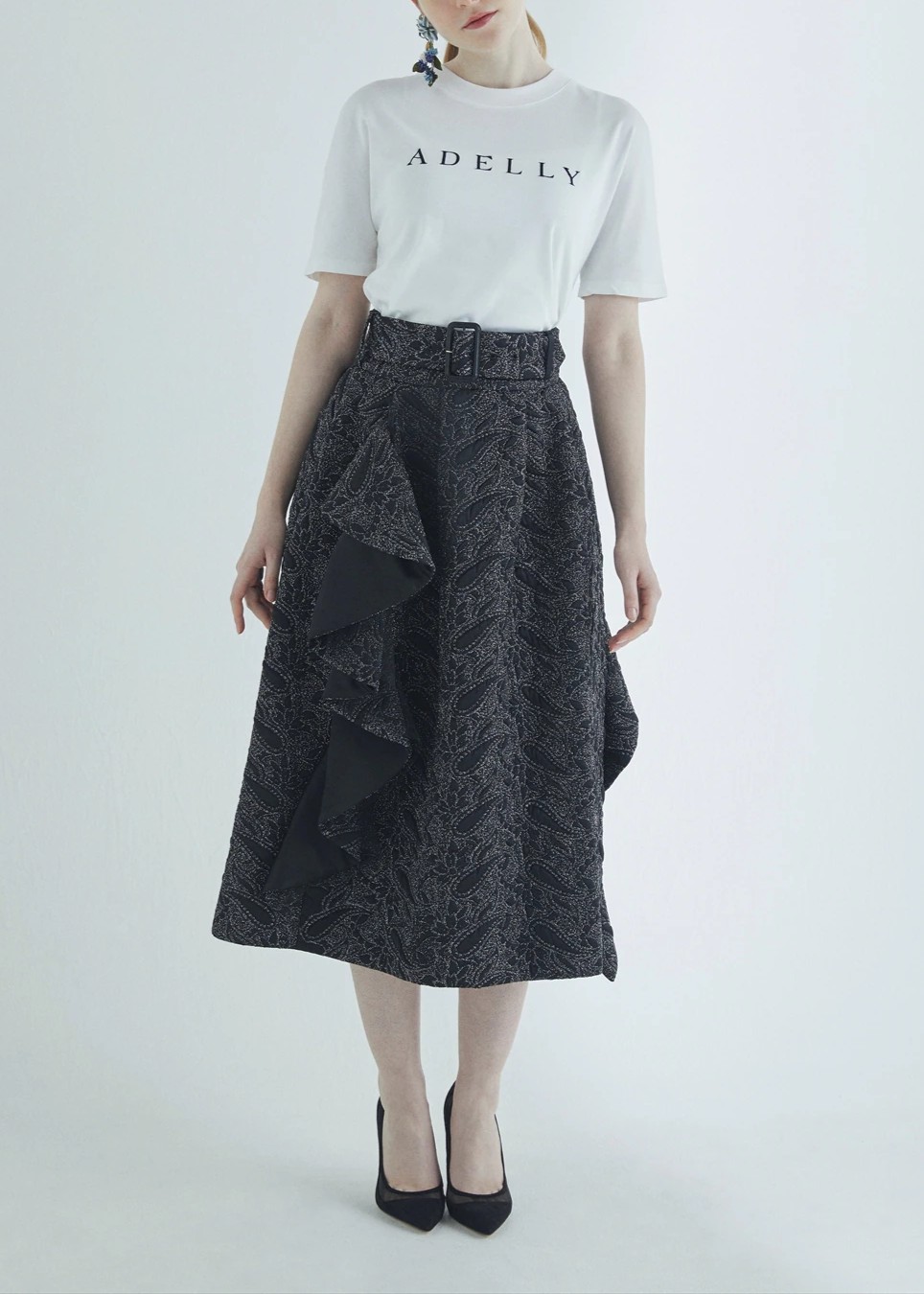 刺繍カットソー