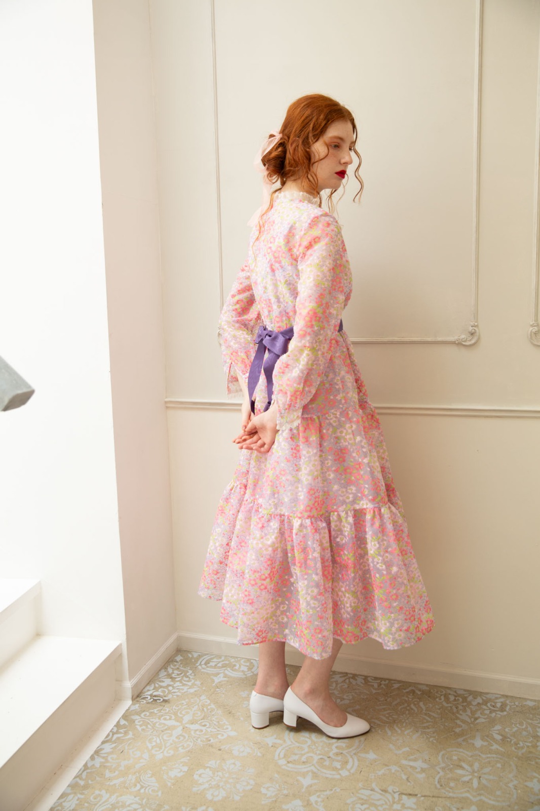 SAKURAティアードロングワンピース