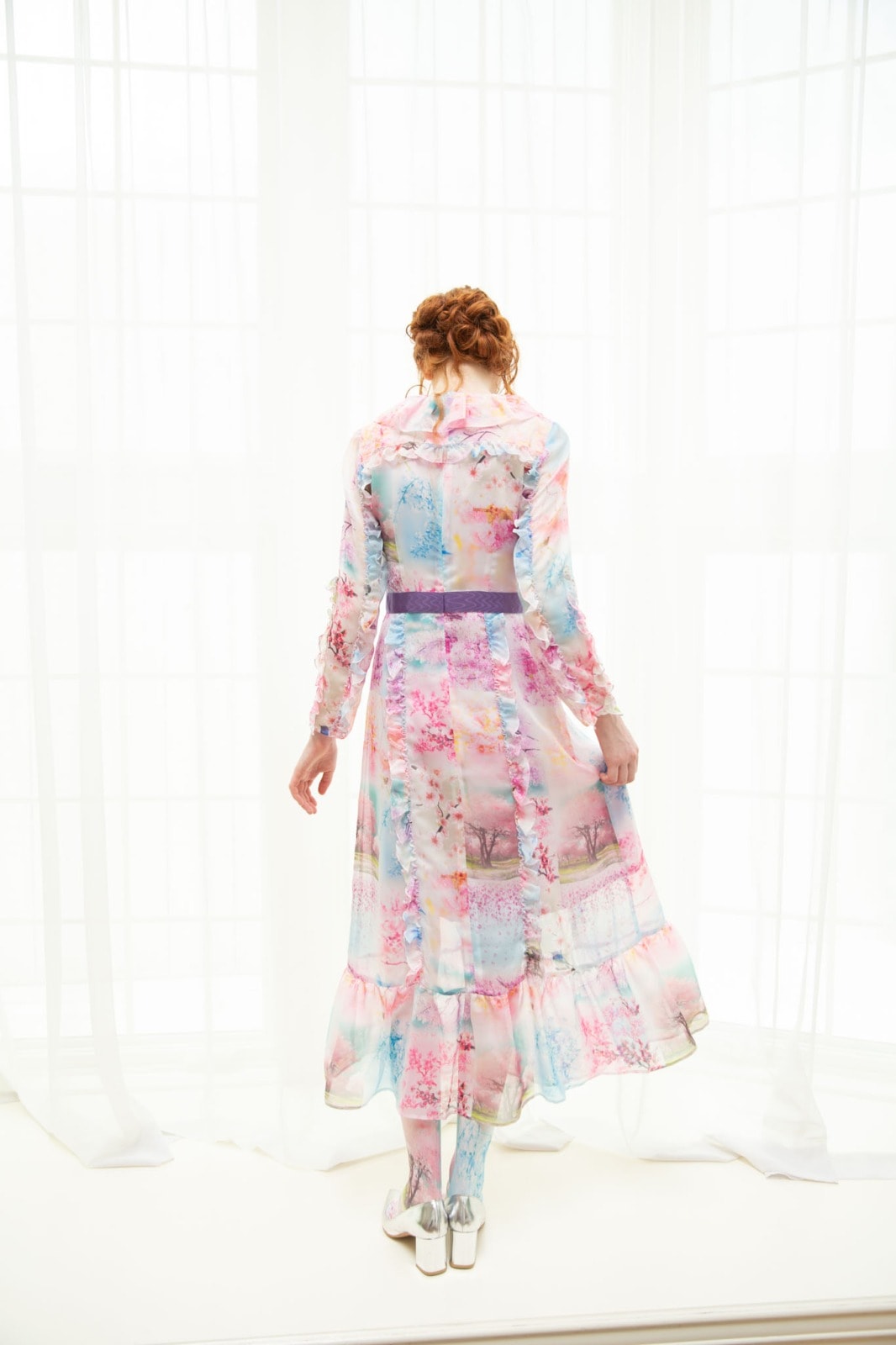 SAKURA CRAZY ラッフルシフォンワンピース | NEW | ADELLY ONLINE SHOP