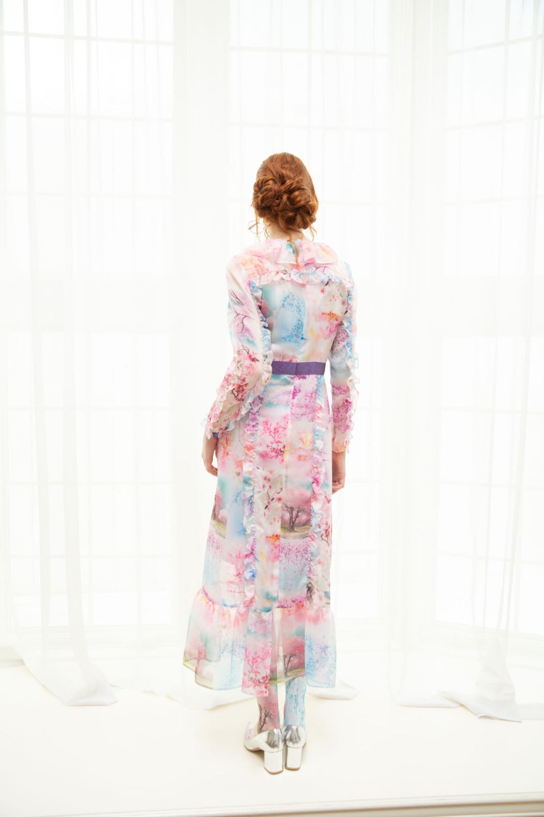 SAKURA CRAZY ラッフルシフォンワンピース | NEW | ADELLY