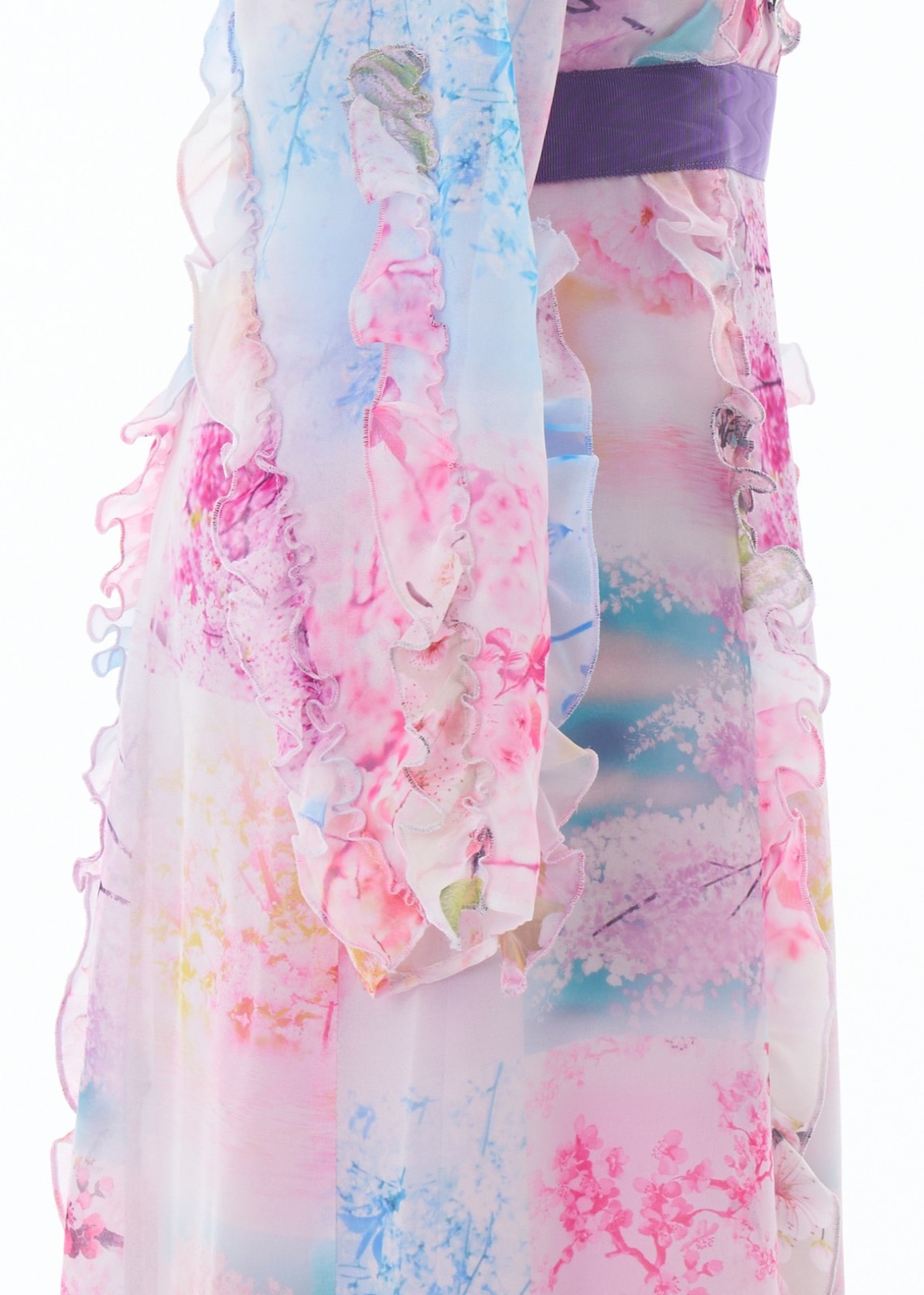 SAKURA CRAZY ラッフルシフォンワンピース