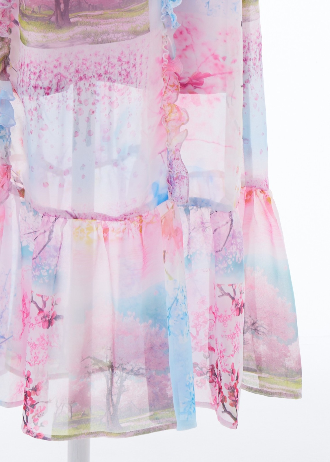 SAKURA CRAZY ラッフルシフォンワンピース