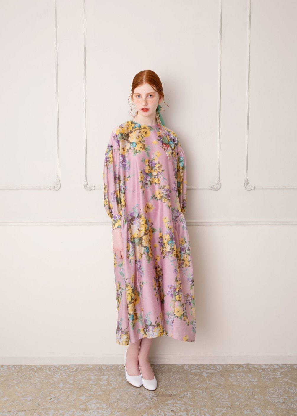 Vintage Bouquet ボリュームテントワンピース