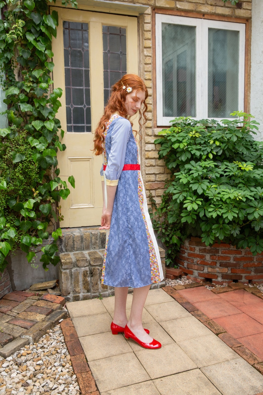 パッチワークワンピース