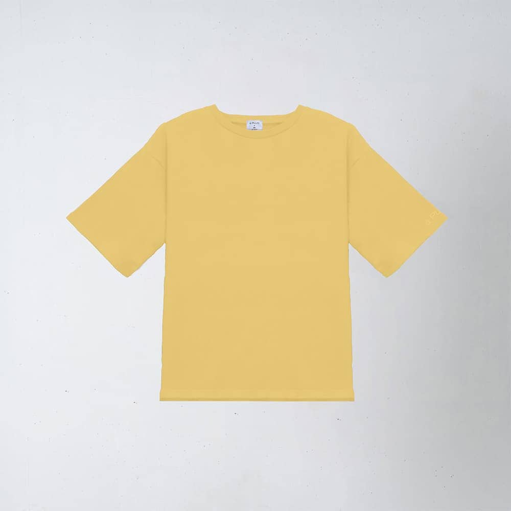 【adieu】夏と秋の狭間Tee(mustard yellow)