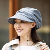 医療用（脱毛時用）帽子・紐付きUVキャスケット（グレー）　　