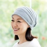 医療用（脱毛時用）帽子・ホールガーメントコットンワッチ（ライトグレー）　　