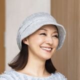 医療用（脱毛時用）帽子・つば広パイルコンパクトハット（杢グレー）　　