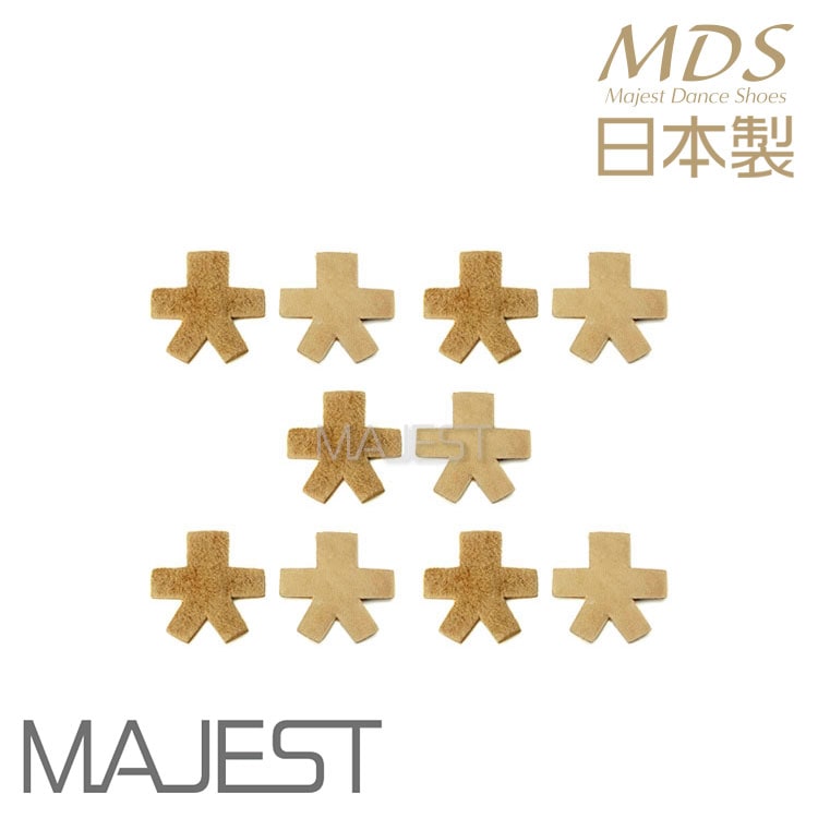 【cov-B2-5】【ベージュ / 中 / 5足分セット】 社交ダンス シューズ ヒールカバー 革製 日本製 社交ダンス 靴 ダンスシューズ(cov-B2-5) 社交 ダンスシューズ MDS MAJEST Ads