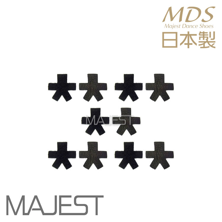 【cov-K1-5】【黒 / 小 / 5足分セット】 社交ダンス シューズ ヒールカバー 革製 日本製 社交ダンス 靴 ダンスシューズ ヒール(cov-K1-5)社交 ダンスシューズ MDS MAJEST Ads
