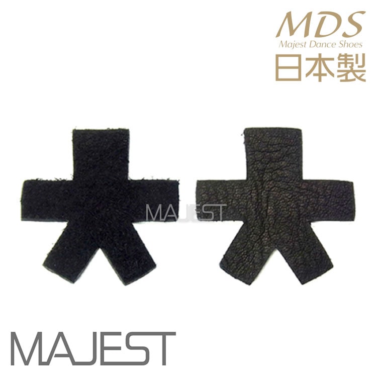 【cov-K4】【黒 / 特大】 社交ダンス シューズ ヒールカバー 革製 日本製 社交ダンス 靴 ダンスシューズ ヒール (cov-K4)  社交 ダンスシューズ MDS MAJEST Ads