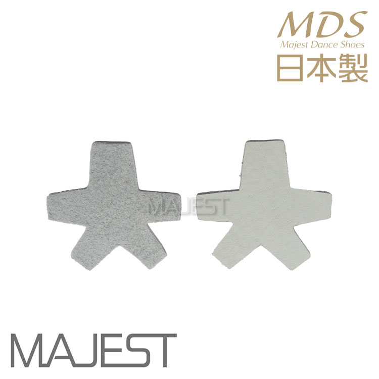 【cov-FG3】【グレー / フレア大】 社交ダンス シューズ ヒールカバー 革製 日本製 社交ダンス 靴 ダンスシューズ ヒール MDS BLOOM シリーズ Ads エーディーエス 合同会社 MAJEST マジェスト