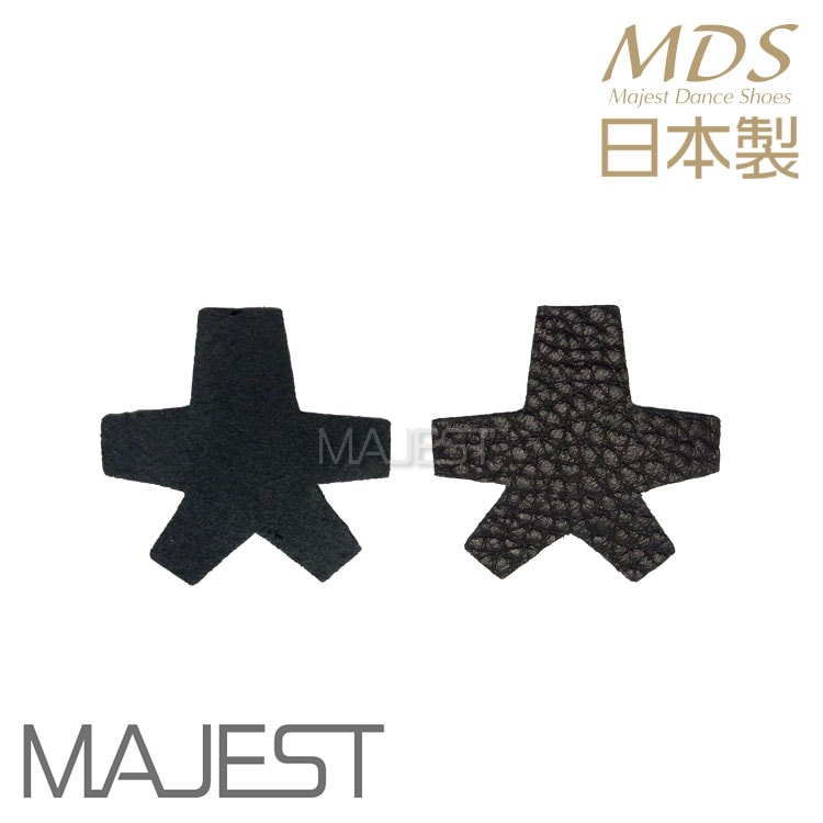 【cov-FK3】【黒 / フレア大】 社交ダンス シューズ ヒールカバー 革製 日本製 社交ダンス 靴 ダンスシューズ ヒール MDS BLOOM シリーズ Ads エーディーエス 合同会社 MAJEST マジェスト
