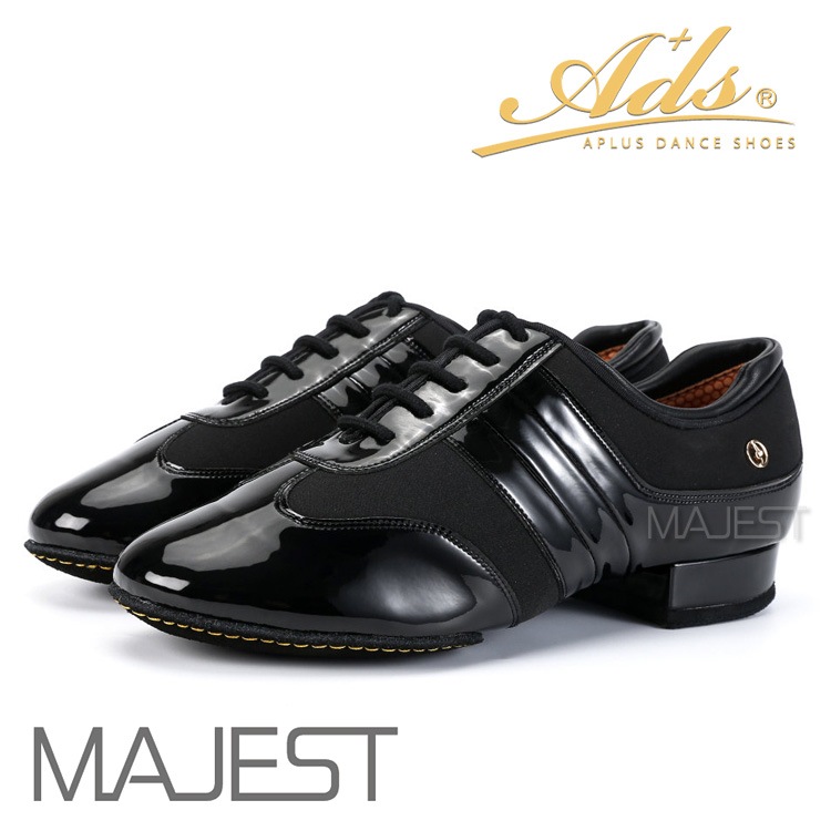 Ads Dance 社交ダンスシューズ ads エーディーエス 合同会社 社交ダンス シューズ エアー スーパーグリップ 勝舞 シューズ の 上位モデル ショウブ 【送料無料】(mg4021-10) 男性 兼用シューズ エナメル 牛革 ナイロン モダンシューズ ラテン 競技選手・プロ選手用 ads JAPAN adsjapan