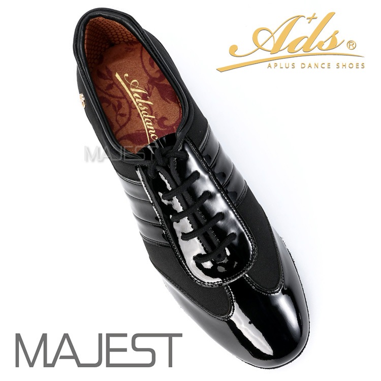 Ads Dance 社交ダンスシューズ ads エーディーエス 合同会社 社交ダンス シューズ エアー スーパーグリップ 勝舞 シューズ の 上位モデル ショウブ 【送料無料】(mg4021-10) 男性 兼用シューズ エナメル 牛革 ナイロン モダンシューズ ラテン 競技選手・プロ選手用 ads JAPAN adsjapan