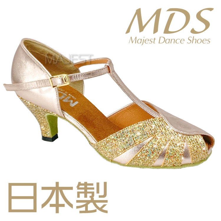 【受注生産】【予約注文】【MDS新作】ダンスシューズ 社交ダンス ダンスシューズ レディース MDS 日本製 ソフトクッション 女性兼用シューズ【送料無料】(YJ-K3-63-101)革 皮 made in japan 社交ダンス 靴 MAJEST マジェスト エーディーエス合同会社