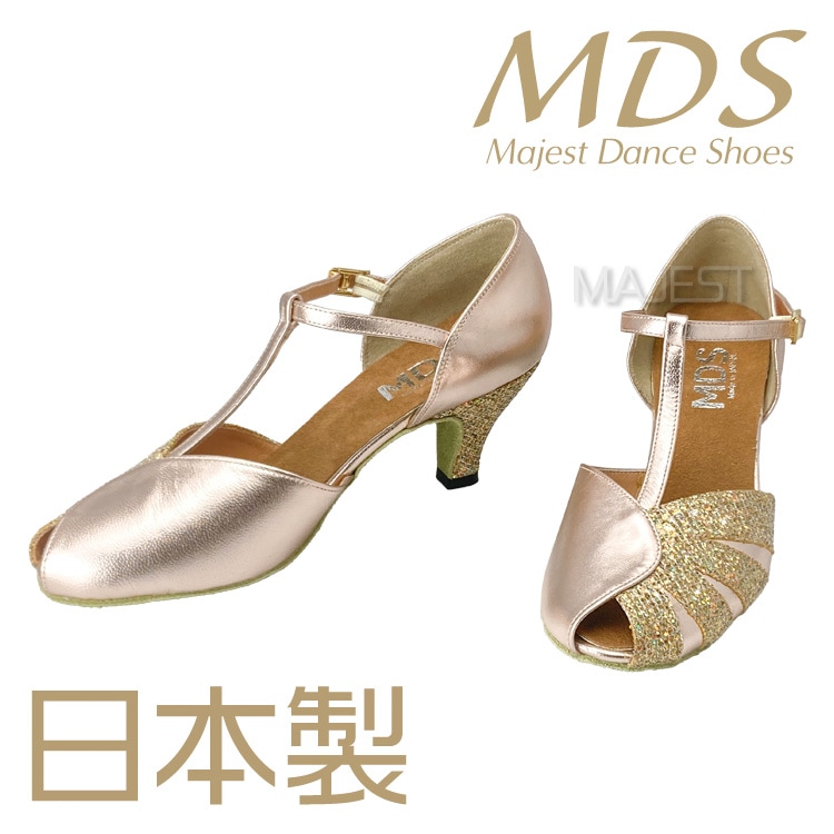 【受注生産】【予約注文】【MDS新作】ダンスシューズ 社交ダンス ダンスシューズ レディース MDS 日本製 ソフトクッション 女性兼用シューズ【送料無料】(YJ-K3-63-101)革 皮 made in japan 社交ダンス 靴 MAJEST マジェスト エーディーエス合同会社