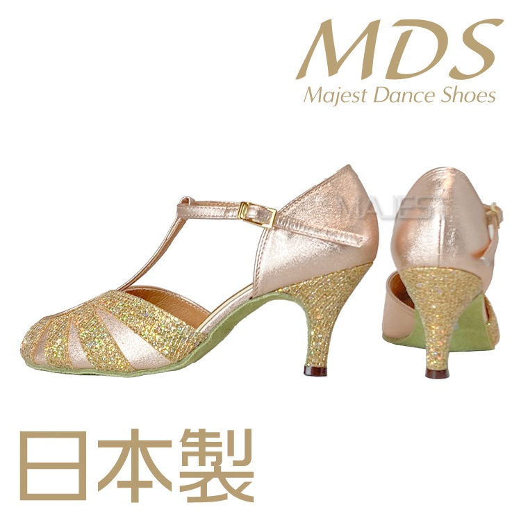 【受注生産】【予約注文】【MDS新作】ダンスシューズ 社交ダンス ダンスシューズ レディース MDS 日本製 ソフトクッション 女性兼用シューズ【送料無料】(YJ-K3-63-101)革 皮 made in japan 社交ダンス 靴 MAJEST マジェスト エーディーエス合同会社