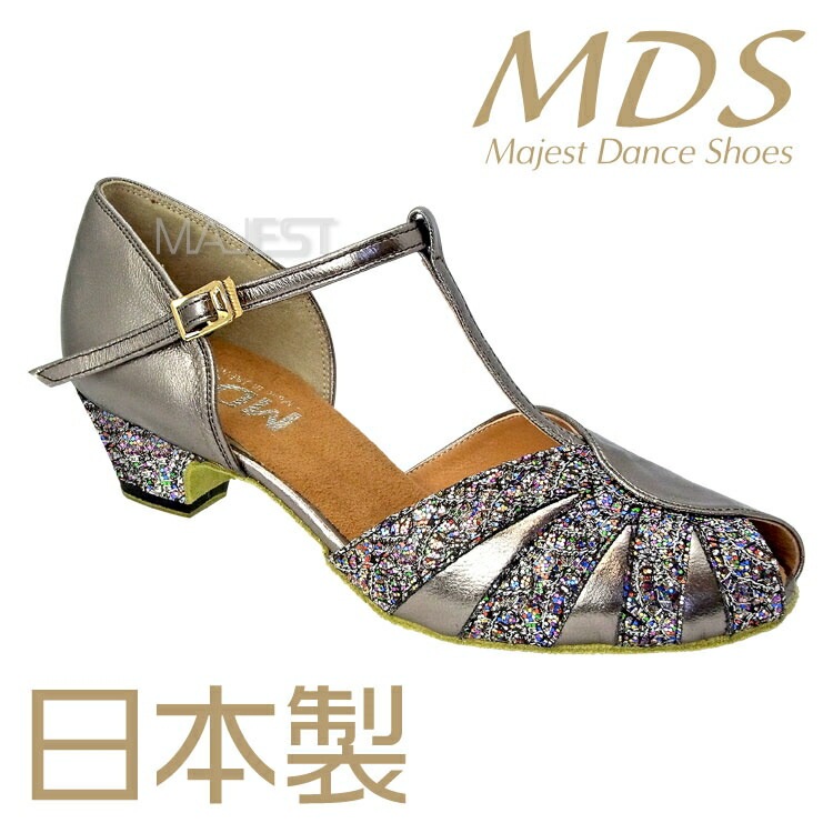 社交ダンス シューズ ダンスシューズ レディース MDS 日本製 ソフトクッション 女性 LS 兼用シューズ【送料無料】(K3-55-107)踊りやすい 革 皮 国産 made in japan 社交ダンス 靴 即納 即納品 在庫即納 MAJEST マジェスト エーディーエス 合同会社