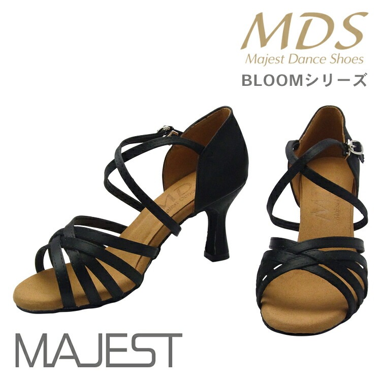 【受注生産】【予約注文】社交ダンス シューズ ダンスシューズ レディース ラテン シューズ MDS BLOOM シリーズ やみつき 厚 クッション ナチュラルグリップ NaturalGrip 女性用【送料無料】(YJ-B-1001-028) インポート 社交ダンス 靴 MAJEST マジェスト ダンスシューズ エーディーエス Ads 合同会社