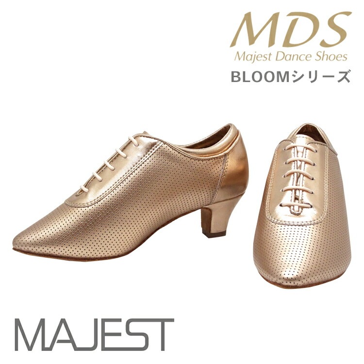 【受注生産】【予約注文】社交ダンス シューズ ダンスシューズ レディース ティーチャーズ シューズ MDS BLOOM シリーズ やみつき 厚 クッション ナチュラル グリップ 女性用【送料無料】(YJ-B-4002-138) インポートモデル 社交ダンス 靴 MAJEST マジェスト ダンスシューズ エーディーエス Ads 合同会社