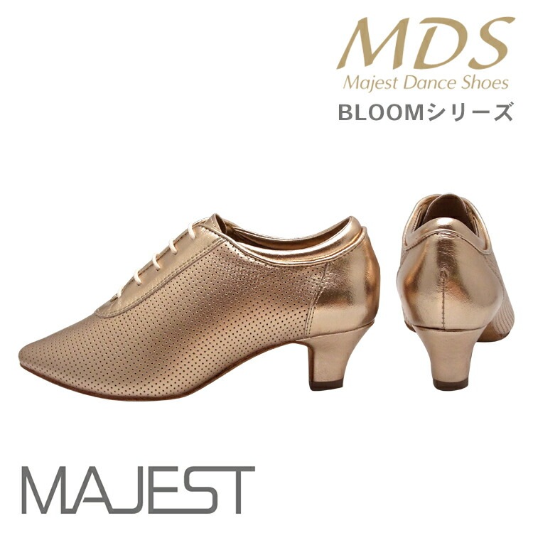 【受注生産】【予約注文】社交ダンス シューズ ダンスシューズ レディース ティーチャーズ シューズ MDS BLOOM シリーズ やみつき 厚 クッション ナチュラル グリップ 女性用【送料無料】(YJ-B-4002-138) インポートモデル 社交ダンス 靴 MAJEST マジェスト ダンスシューズ エーディーエス Ads 合同会社