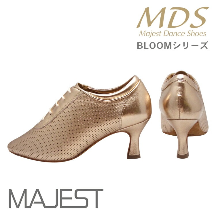 【受注生産】【予約注文】社交ダンス シューズ ダンスシューズ レディース ティーチャーズ シューズ MDS BLOOM シリーズ やみつき 厚 クッション ナチュラル グリップ 女性用【送料無料】(YJ-B-4003-138) インポートモデル 社交ダンス 靴 MAJEST マジェスト ダンスシューズ エーディーエス Ads 合同会社