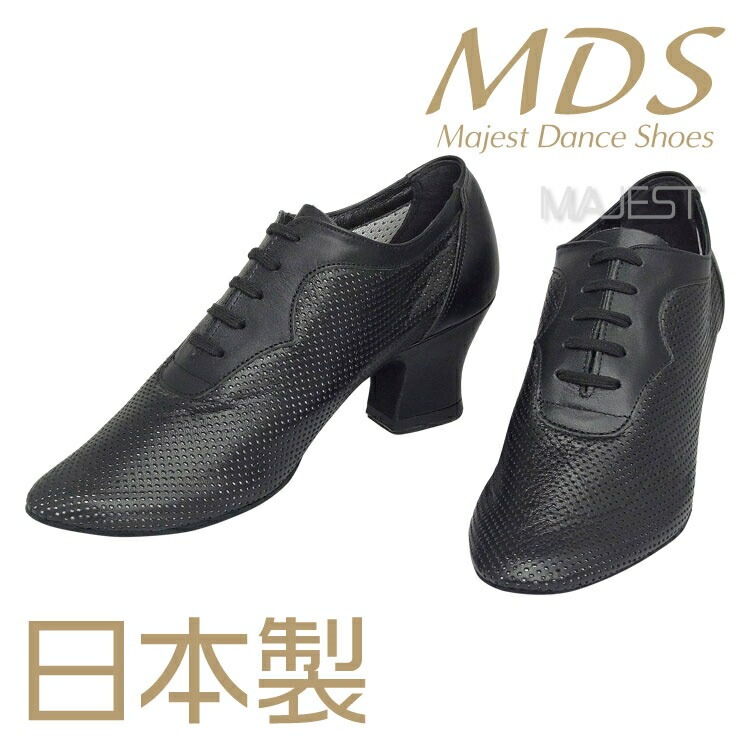 【受注生産】【予約注文】社交ダンス シューズ 外反母趾 ダンスシューズ レディース 女性 ティーチャーズ シューズ MDS 日本製 バニオンワイド 外反母趾用 ソフトクッション 交換可 【送料無料】(YJ-T8006-09-G) 本革 本皮 革 皮 MAJEST マジェスト エーディーエス 合同会社